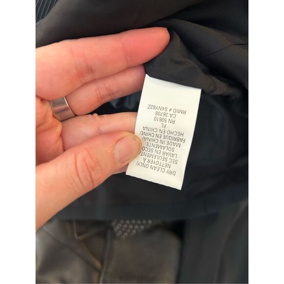 Anne Klein NWT Black Pinstripe Two- Button Blazer, Sz 12, MP $325 - Picture 9 of 9